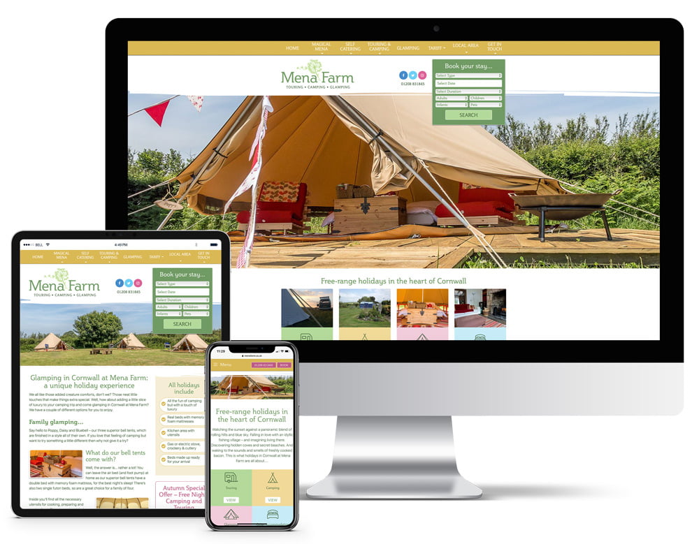 Mena Farm Responsive Website Design