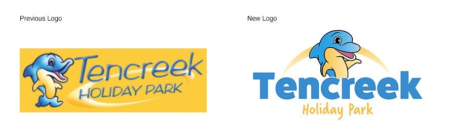 Tencreek Holiday Park, logo evolution