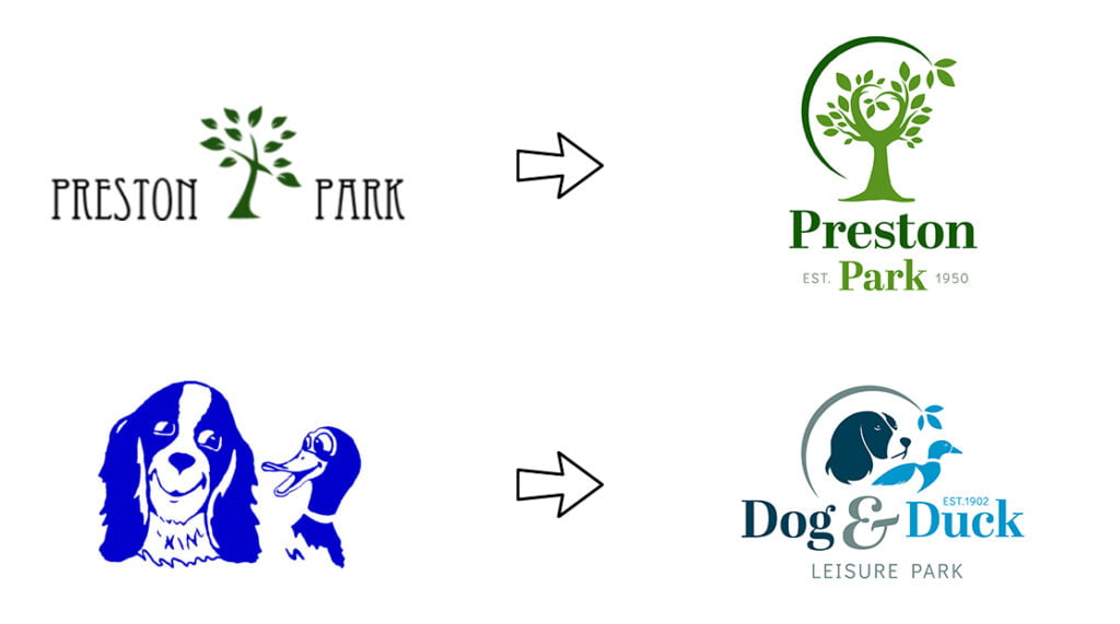 Preston-Park-Dog-Duck-Logo-Evolution